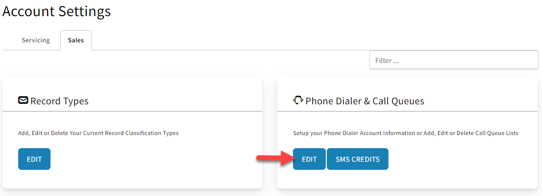 Screenshot showing how to navigate to the Phone Dialer settings