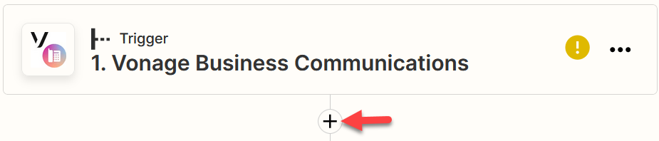 Screenshot showing to add an action after the trigger for the filter