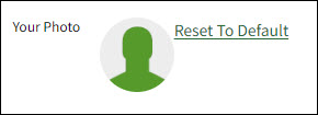 Screenshot showing the user's profile photo on the My Info tab