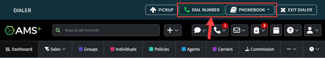 Screenshot showing how to dial an external number while the first call is on hold