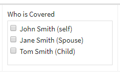 Screenshot showing the Who is Covered section on an Individual Policy