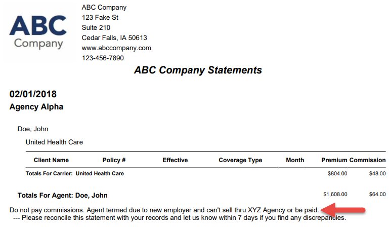 Screenshot the Agent's statement message on an agent statement