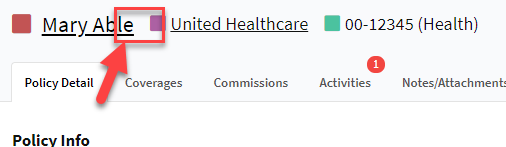 Screenshot showing the absence of the pencil icon to edit a policy's assocation