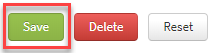 Screenshot showing the save button